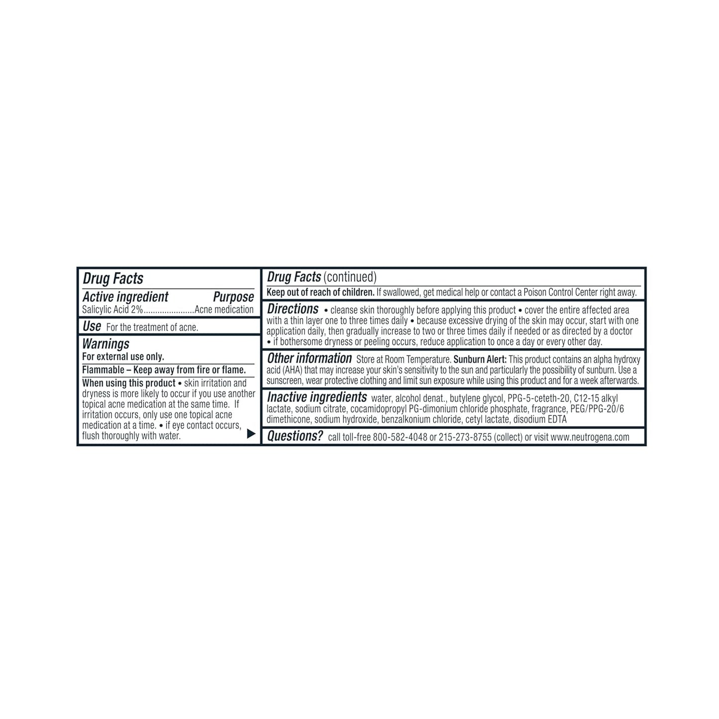 Neutrogena Rapid Clear Maximum Strength Acne Treatment Pads - Salicylic Acid Formula, Face Cleansing Pads, Oil Remover, Fights Pimples, 60 Count, Resealable Jar